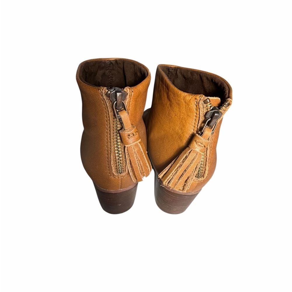 TOMS Carpe Diem Tan Brown Leather Women's Ankle Boots Sz 7.5 - Picture 10 of 13